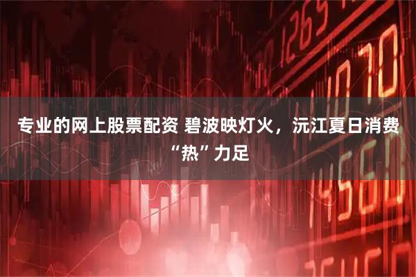 专业的网上股票配资 碧波映灯火，沅江夏日消费“热”力足